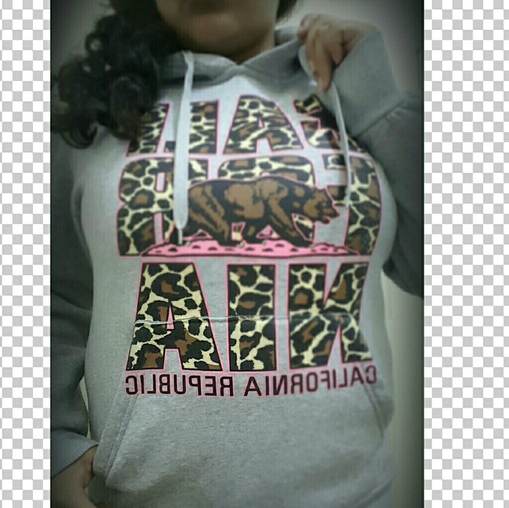 California Republic Gray Hoodie Sweatshirt